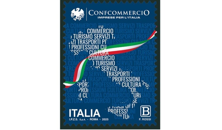 francobollo dedicato a Confcommercio
