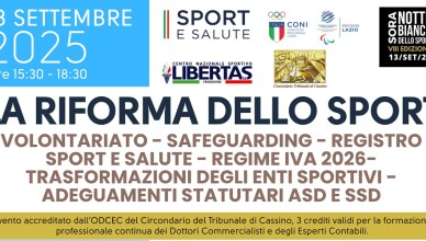 riforma dello sport convegno sora