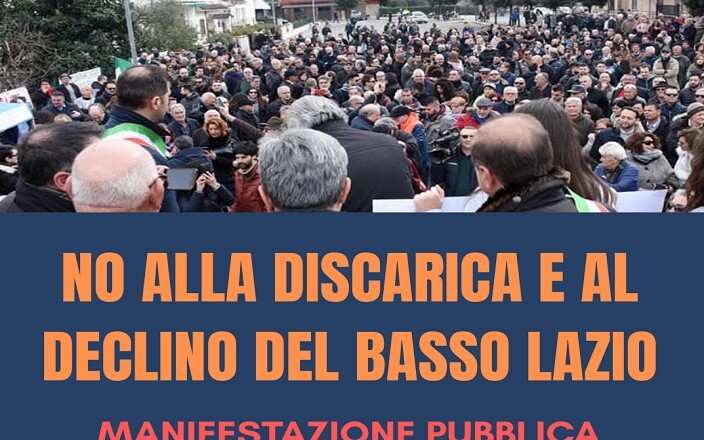 DISCARICA DI CERRETO, MANIFESTAZIONE PUBBLICA