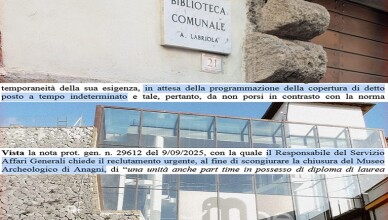 biblioteca museo anagni polemiche