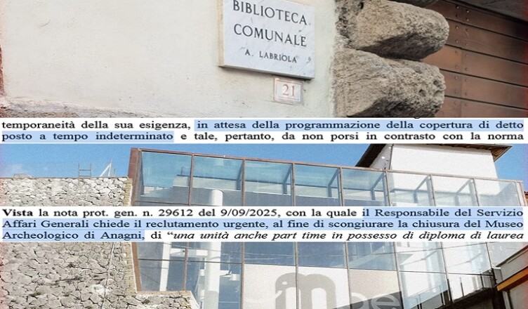 biblioteca museo anagni polemiche