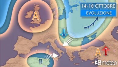 meteo 14 e 16 ottobre