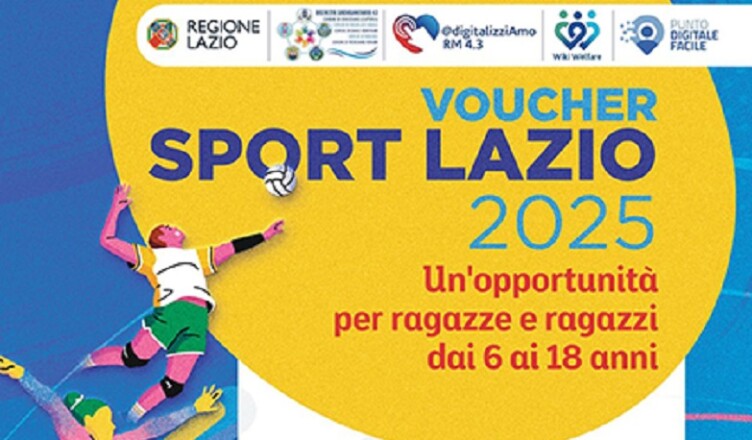 voucher per lo sport regione lazio 2025....