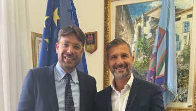 Il Presidente della Provincia Luca Di Stefano in visita per il percorso Ciao, Sindaco