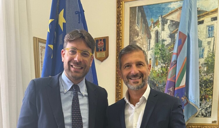 Il Presidente della Provincia Luca Di Stefano in visita per il percorso Ciao, Sindaco