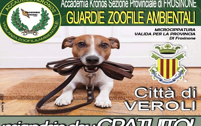 VEROLI - CAMPAGNA MICROCHIP GRATUITO