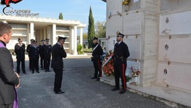 cerimonia in memoria del Ten. Col. Cristiano Congiu nel 17° anniversario della Giornata dedicata ai Caduti nelle Missioni di Pace