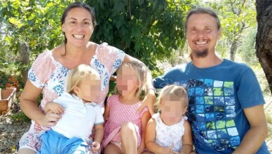 famiglia nel bosco abruzzo