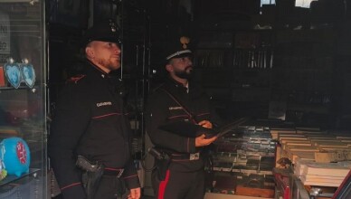 incendio in una libreria CEPRANO