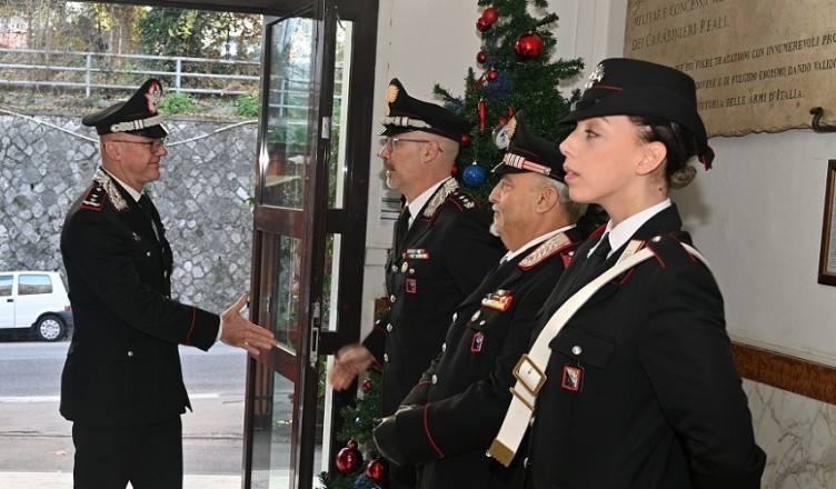VISITA DEL GENERALE CANTONI COMANDO PROVINCIALE CARABINIERI DI FROSINONE