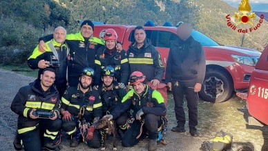 cane recuperato supino vigili del fuoco 2