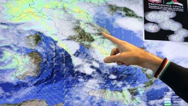 in arrivo venti forti al Centro-Sud