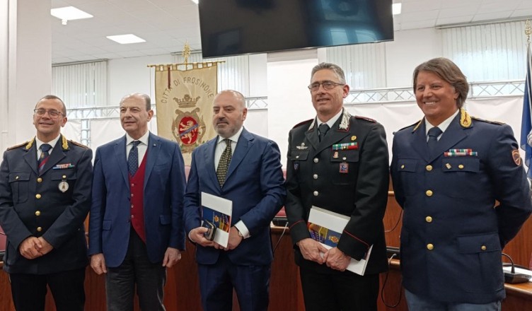 Videosorveglianza urbana firmati gli accordi tra Comune di Frosinone, Questura e Arma dei Carabinieri