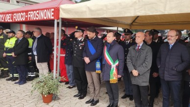 IL PRESIDENTE DELLA PROVINCIA LUCA DI STEFANO ALLA CERIMONIA PRESSO IL COMANDO DI FROSINONE