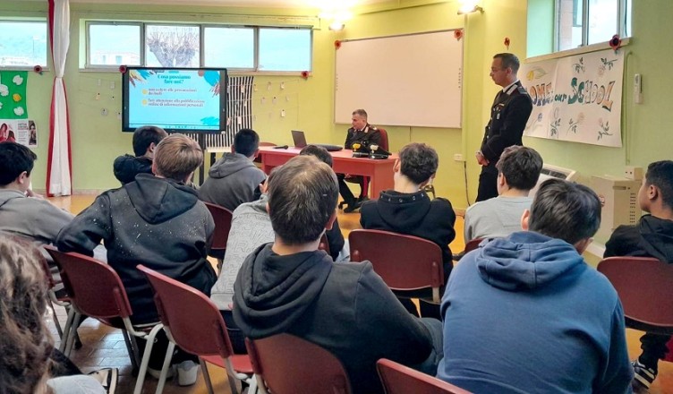 L’Arma dei Carabinieri nelle scuole per promuovere la cultura della legalità
