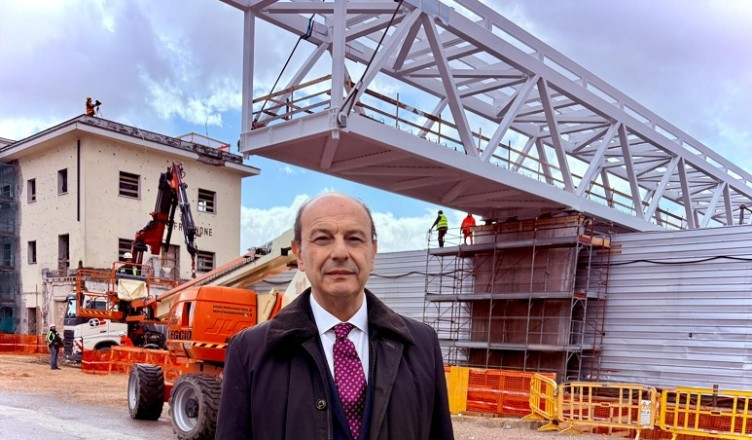Stazione di Frosinone, varo sovrappasso, Sindaco Mastrangeli