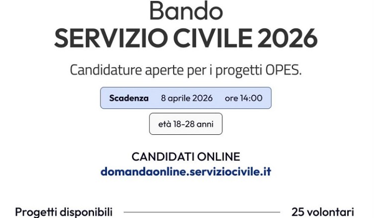 CECCANO, SERVIZIO CIVILE UNIVERSALE 2026