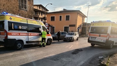 Isola del Liri - Schianto alle Quattrostrade di via Selva
