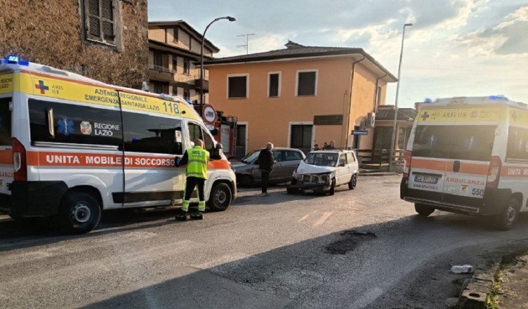 Isola del Liri - Schianto alle Quattrostrade di via Selva
