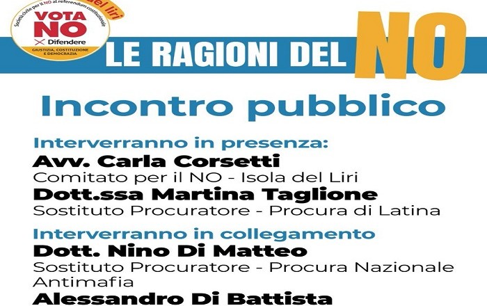LE RAGIONI DEL NO ISOLA