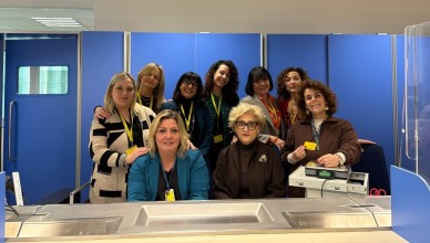 Le dipendenti dell'ufficio postale di Frosinone Centro