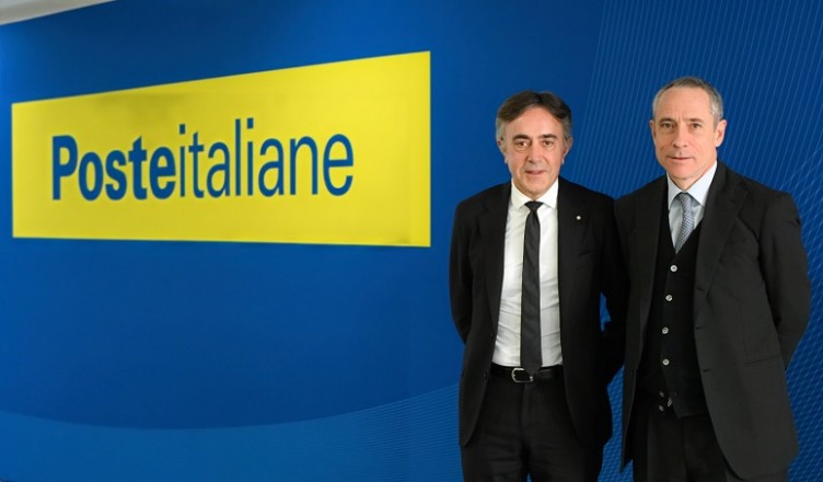 Poste Italiane DG Giuseppe Lasco (sx) e AD Matteo Del Fante