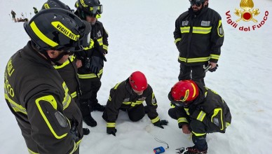 Vigili del Fuoco di Frosinone - Esercitazione del personale operativo in ambiente innevato