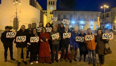 comizio di chiusura del Comitato per il NO a Sora