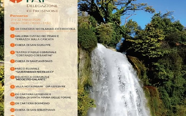 giornate FAI Isola del Liri 2026