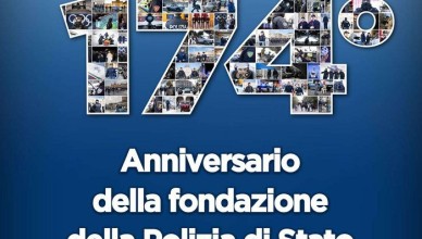 174° Anniversario della fondazione della Polizia di Stato