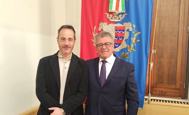 Il sindaco Andrea Querqui con l'assessore Giulio Conti