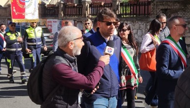 Di Stefano al corteo del Primo Maggio a Isola del Liri