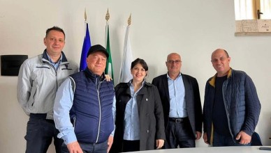 Il direttivo dell'UGL Agroalimentare con Enzo Valente