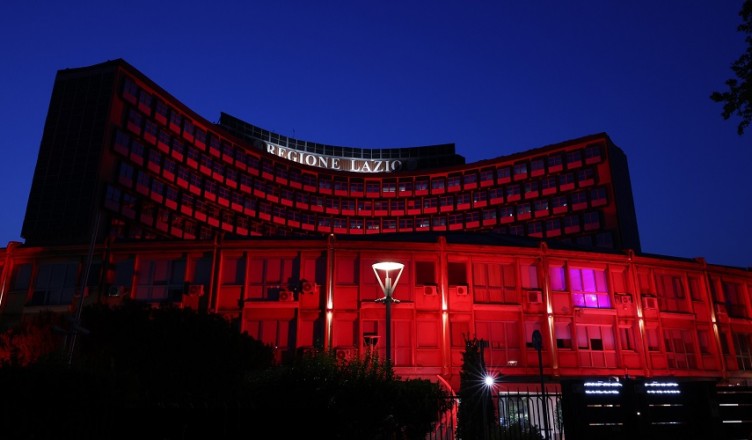 Regione Lazio rosso